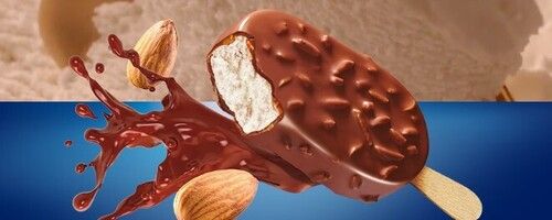  45 मिलीलीटर का पैक स्वादिष्ट स्वाद वाली चॉकलेट बादाम चोको बार आइस क्रीम 