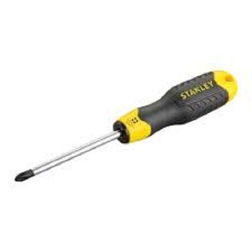 Strong Durable Lightweight Adjustable Gripping Rustproof Silver Yellow Screw Driver