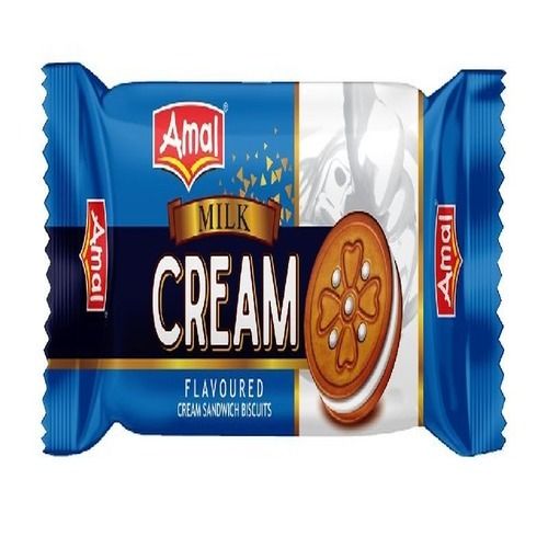 Tasty And Delicious Milk Flavored Cream Sandwich Biscuits 