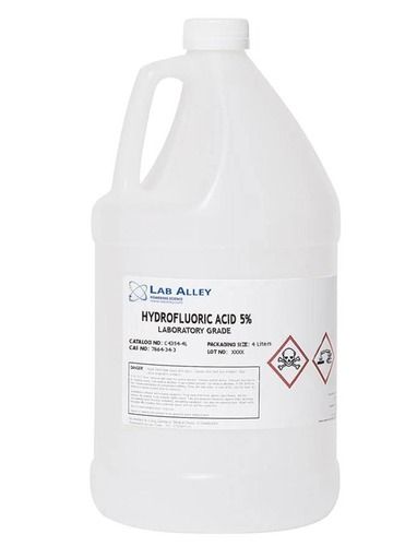 Pack Of 5 Liter Laboratory Grade Hydrochloric Acid For Agriculture