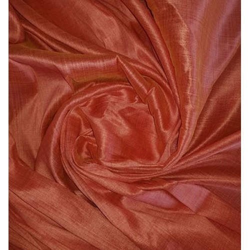 Plain Silk Fabrics - 100% Silk, 100 Meters Long, Orange, 35-36 Inch Width | Smooth Texture, Quick Dry, Cool & Washable Fabric for Elegant Attire