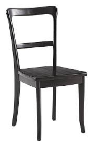 Strong Comfortable Termite Resistance Easy To Clean Black Wooden Chair 