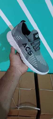 Comfortable Running Men's Shoes - Knitted Fabric & Rubber Insole, Dark Grey, Lightweight, Stylish Design, All Sizes Available