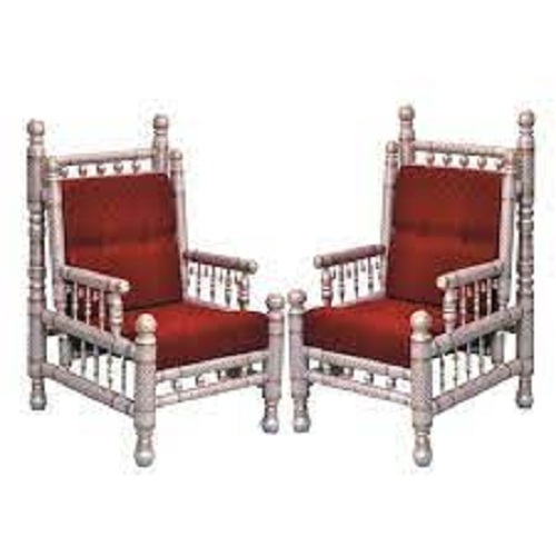 Termite Resistance Easy To Clean Brown And Red Wooden Chair 