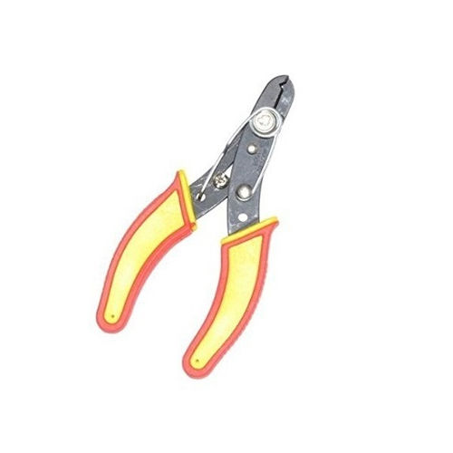 Yellow Handy Normal Size Sharp Edge Plastic Handle Iron Wire Stripper