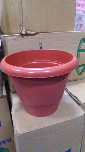 Strong Lightweight Durable Temperature Resistant Pink Plastic Flower Pot 