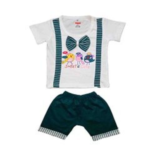 Kids Comfortable And Breatahble Easy To Wear Green White Clothing Wear 