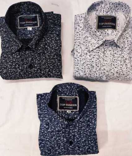 Mens Printed Shirt Available In Various Color And Pattern For Daily Wear Occasion Age Group: Adult