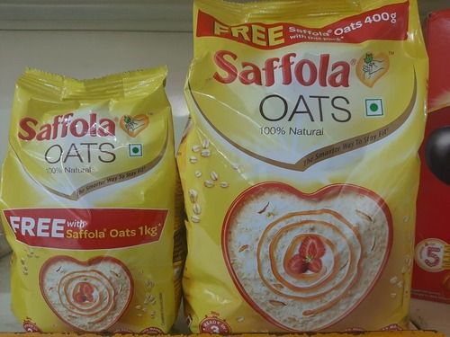 Pack Of 1 Kilogram And Free Pack Of 400Gram 100% Natural Saffola Oats  Calories: 157