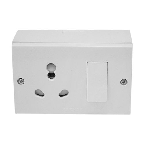 White Plat Fanel Light And Support Light Fixtures Protect Electrical Wiring Switch Box 