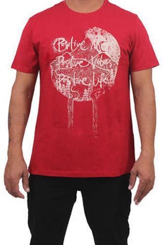 Stylish And Comfortable O-Neck Cotton Men'S Round Neck Printed Red T Shirt  Gender: Male