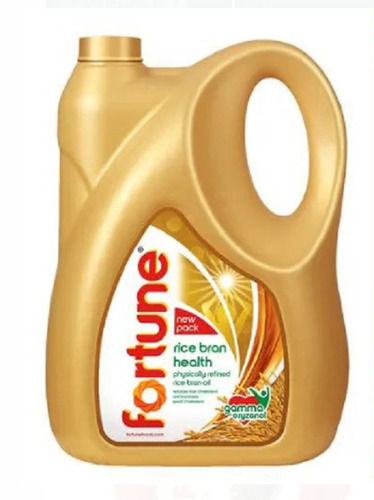Unique Taste Fortune Rice Bran Health Oil For Cooking With 5 Litter Can Packaging 