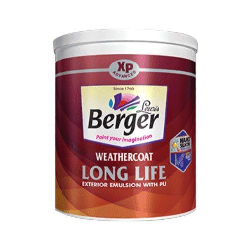 Weather Protection With High Gloss Berger Exterior Glow Emulsion Paint, 20 Liter