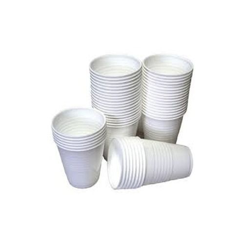 White Color Plain Thermocol Disposable Paper Cups 110 Ml Size Use For Parties Size: Big