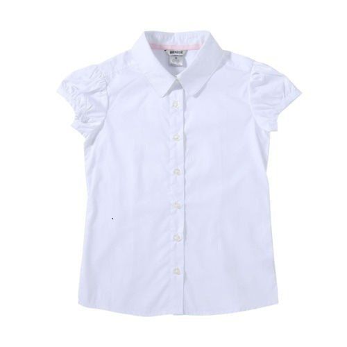 Women Comfortable And Breatahble Cotton White Plain School Uniform Age Group: 4-5