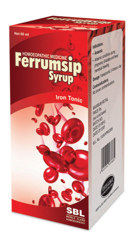 100% Safe Homeopathic Sbl 60Ml Ferrumsip Syrup