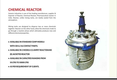 Industrial Chemical Reactor With 50-50000 Liters Capacity