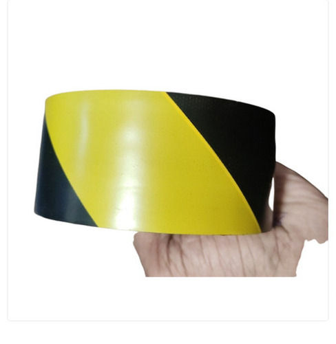 Long Lasting Black And Yellow Color Floor Marking Tape 0.4 Mm Size 1 Inch Length: 10  Meter (M)