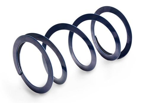 Long Lasting Performance And Reliability Spiral Steel Black Flat Compression Spring