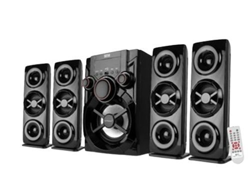 Black Premium Grade High Bass Boosted Multi Purpose Bluetooth Powerteck Home Theater 