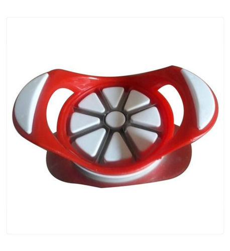 Red And White Plastic Material Manual Boiled Egg Slice Cutter For Kitchen BladeÂ Size: 1 Inch