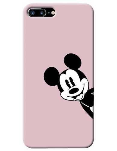 Scratch Resistant And Dust Proof With Lightweight Fancy Mickey Mobile Cover - Rubber Material, Slim Design, Pink Color | Durable Protection Against Scratches and Accidental Drops