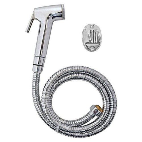 Round Silver Color And Stainless Steel Body Health Faucet With Anti Rust Properties