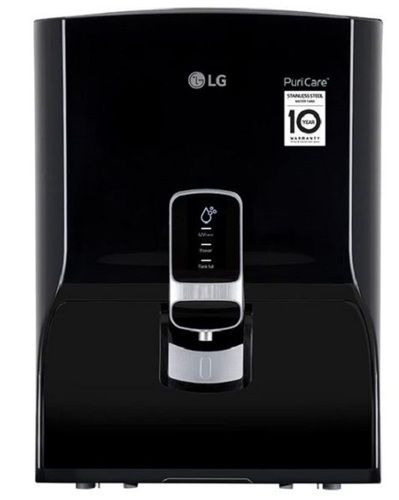 Black Electric Wall Mounted Lg Ro Water Purifier With 8.5 Litre Capacity