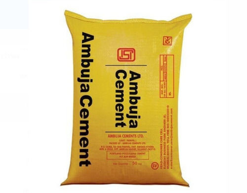 Medium Ambuja Grey Cement For Roads And Bridges With 50 Kilogram Snack Bag Pack 