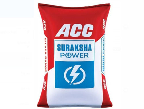 Pack Of 50 Kilogram Rapid Hardening Acc Suraksha Power Grey Cement  Bending Strength: 71.23 (3.9)