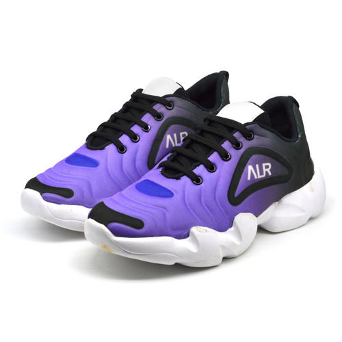 Purple And Black Casual Wear Comfortable Light Weight Fancy Sports Shoes For Men Insole Material: Pu