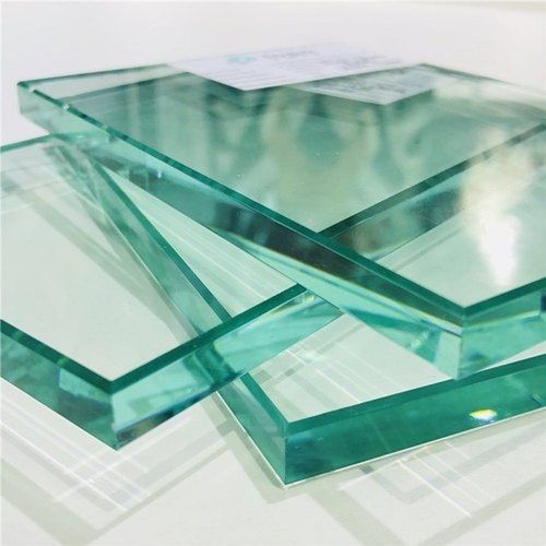 Solid Thoroughly Engrossed Partition Shape Flat Transparent 5 Mm Toughened Glass 