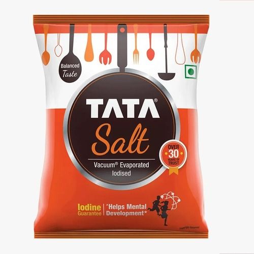 1 Kg Packaging Size 99% Pure 0.06 Gram Calcium White Tata Salt  Packaging: Packet