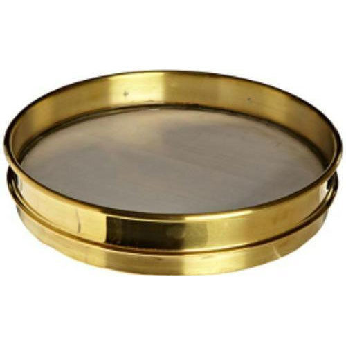 Metal 350 Mg Weight Diameter 26 Cm Golden Round Polished Finish Brass Frame Sieve