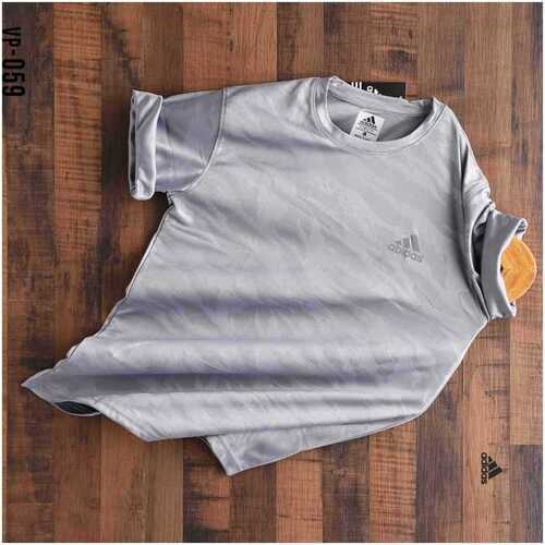 Casual Wear Breathable And Comfortable Short Sleeves O Neck Plain Grey T Shirt For Boys