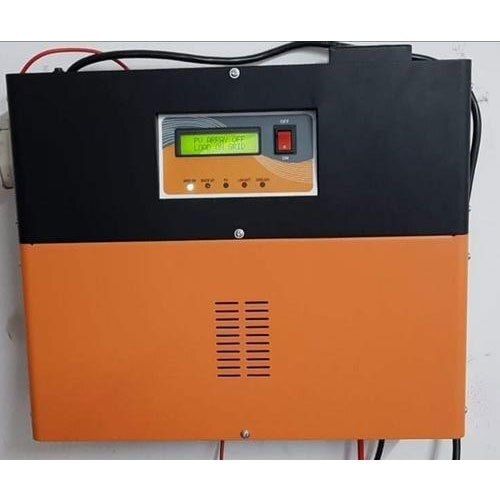 Plastic Energy Efficient Long Life Span Shock Resistant Black And Orange Solar Inverter 