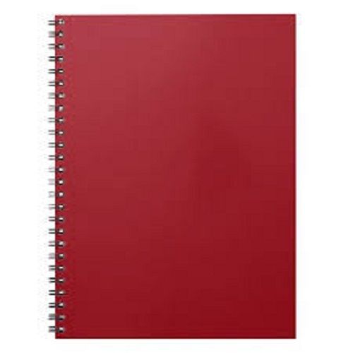 Extra Bright And Light Weight White Pages A4 Plain Red Cover School Notebook Yes