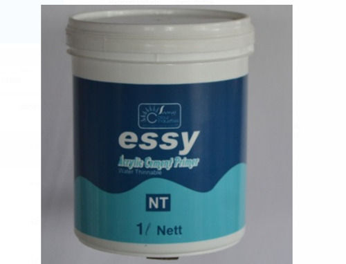 Pack Of 1 Liter Essy Water Based Acrylic Cement Primer, For Plastered Masonry, Pop And Walls Grade: Paint Grade