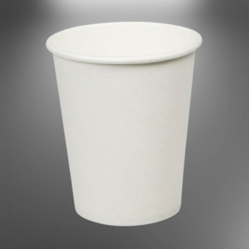 इवेंट और पार्टी सप्लाई के लिए 250 मिली क्षमता वाला इको फ्रेंडली प्लेन व्हाइट डिस्पोजेबल ग्लास