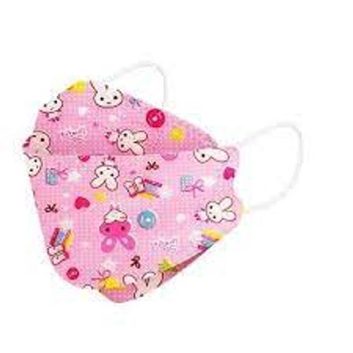 Safety Germs Protective Reusable Baby Pink Cotton Printed Designer Mask