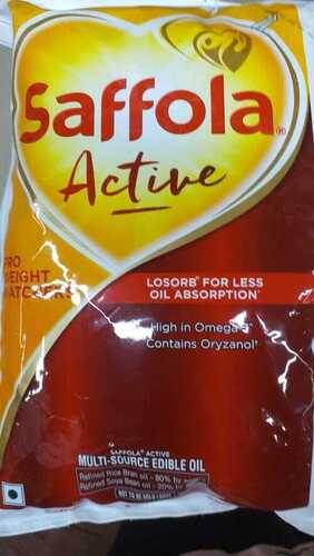 Organic Saffola Refined Active Oil With Low Fat And High Nutritious Value