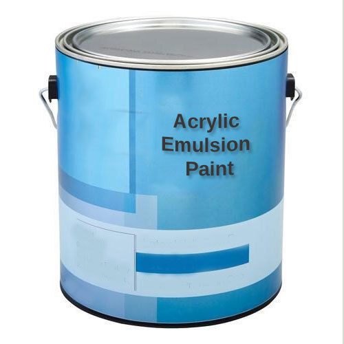 Blue Round Shape Tin Water Based High Gloss Eco Friendly Easy To Use Liquid Interior And Exterior Wall Acrylic Latex Emulsions Paint  Grade: A