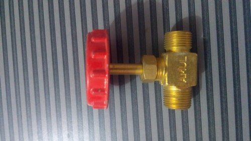 Red Brass Gas Valve, Medium Pressure And Rust Proof Body Material