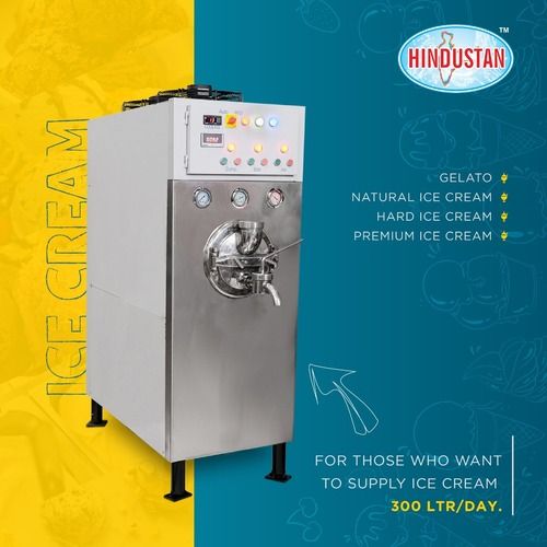 Ice Cream Machine With Capacity Of 300 Ltr/Day