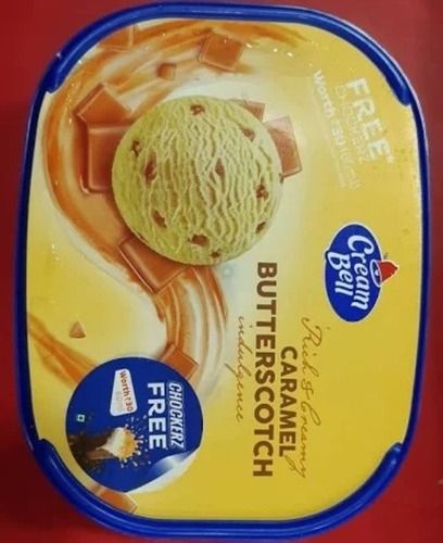Pack Of 750 Ml A Grade Cool And Sweet Cream Bell Butterscotch Ice Cream 