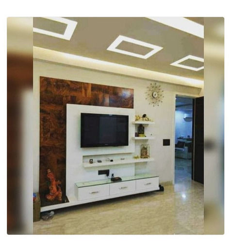 Wood Wall Mounted DAS White Brown LED TV Unit in Nashik at best price by  New Perfect Kitchens & Furnitures - Justdial