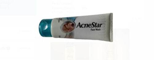 Safe To Use 100% Herbal Mankind Finished Acne Star Face Wash Gel Tube 50 Gram Weight