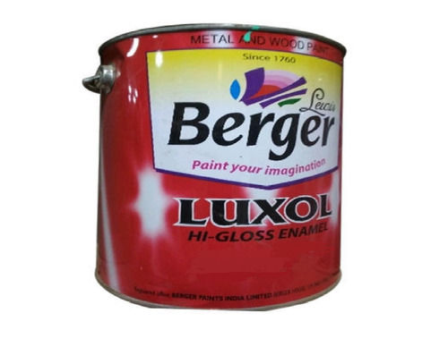 Eco Friendly Easy To Use Golden Yellow Round Shape Tin Oil Based High Gloss Liquid Interior And Exterior Berger Enamel Paint 