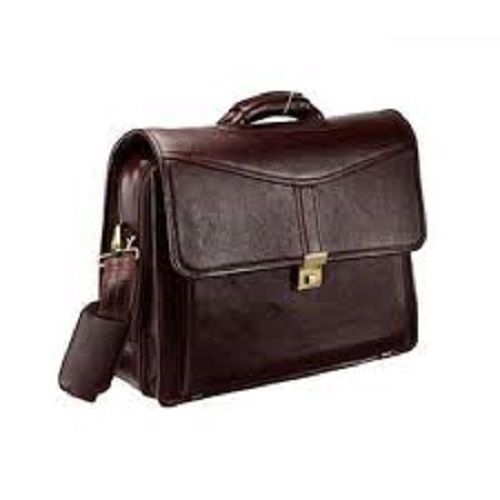 Light Weight Stylish Easy To Carry Durable Brown Plain Leather Bag