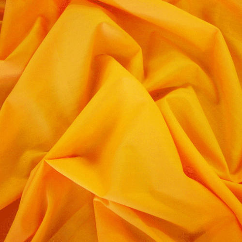 Light In Weight Lightweight And Comfortable Soft Yellow Plain Cotton Polyester Fabric